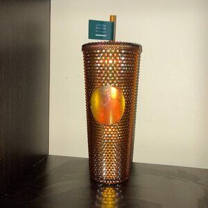 Starbucks Limited Edition 2021 50th Anniversary Honeycomb Gold Studded Tumbler
